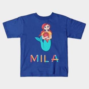 School Enrollment Mermaid Mila Kids T-Shirt